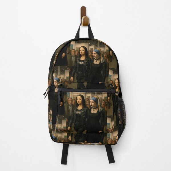 Item preview, Modern Art Icons: Punk Jacket Mona Lisa & Pearl Girl designed and sold by Alan Javier Cordoba Espinosa.