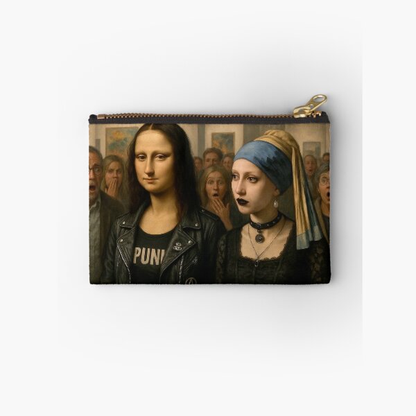 Item preview, Modern Art Icons: Punk Jacket Mona Lisa & Pearl Girl designed and sold by Alan Javier Cordoba Espinosa.