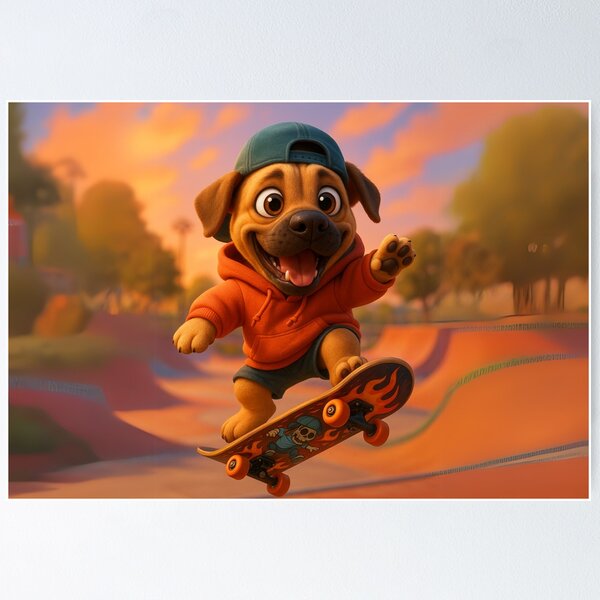 Item preview, Skater Boerboel designed and sold by Sillytoe.