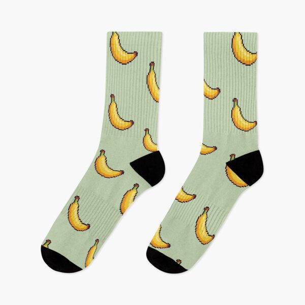 Item preview, Retro Pixel Banana – Bright Yellow 8‑Bit Fruit designed and sold by Planthem.