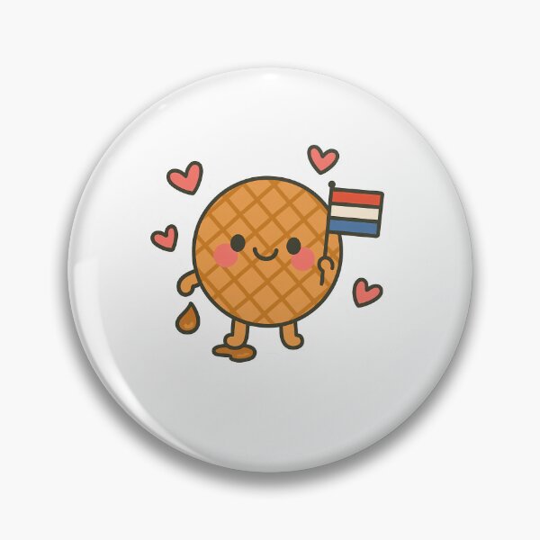 Item preview, Kawaii Stroopwafel with Dutch Flag designed and sold by k3rstman1.