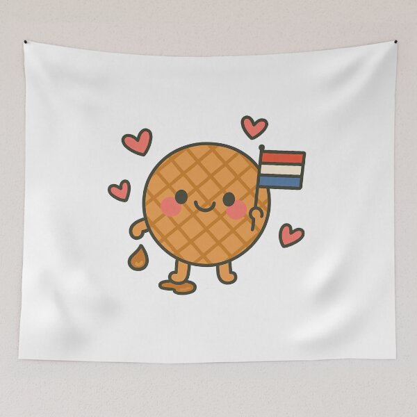 Item preview, Kawaii Stroopwafel with Dutch Flag designed and sold by k3rstman1.