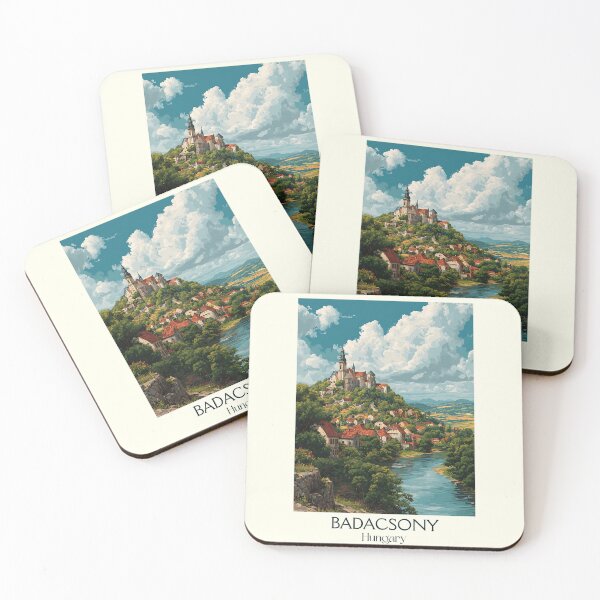 Item preview, Badacsony Hungary Wine Region Lake Design designed and sold by TuncGK.