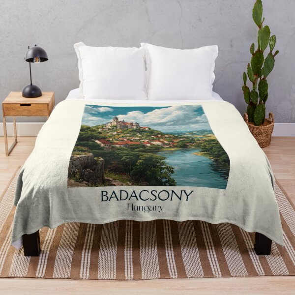 Item preview, Badacsony Hungary Wine Region Lake Design designed and sold by TuncGK.