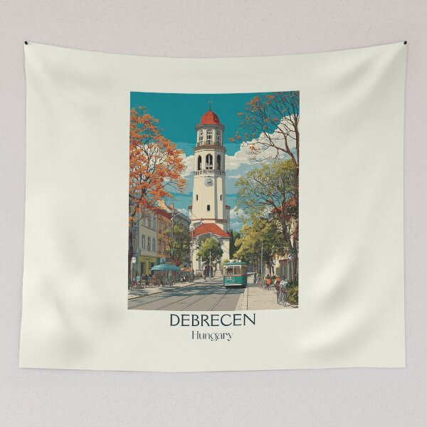 Item preview, Debrecen Hungary Great Church Plaza Art designed and sold by TuncGK.