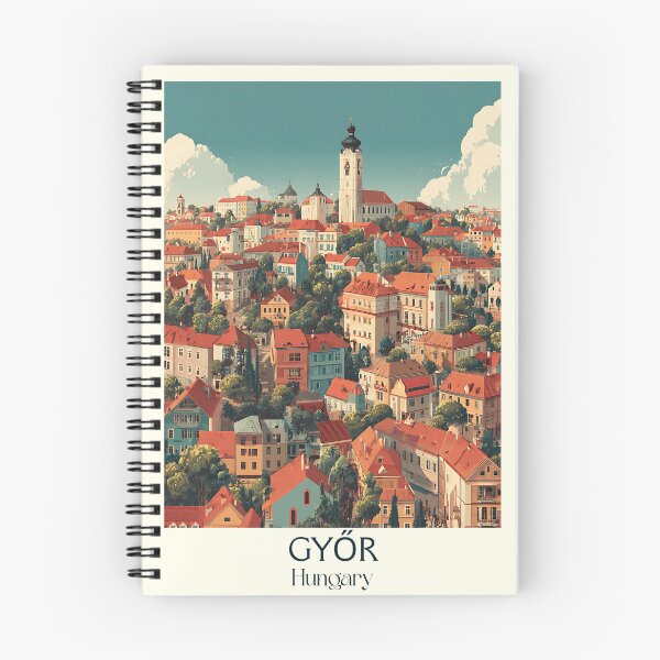 Item preview, Győr Hungary River Corner Heritage Design designed and sold by TuncGK.