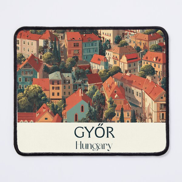 Item preview, Győr Hungary River Corner Heritage Design designed and sold by TuncGK.