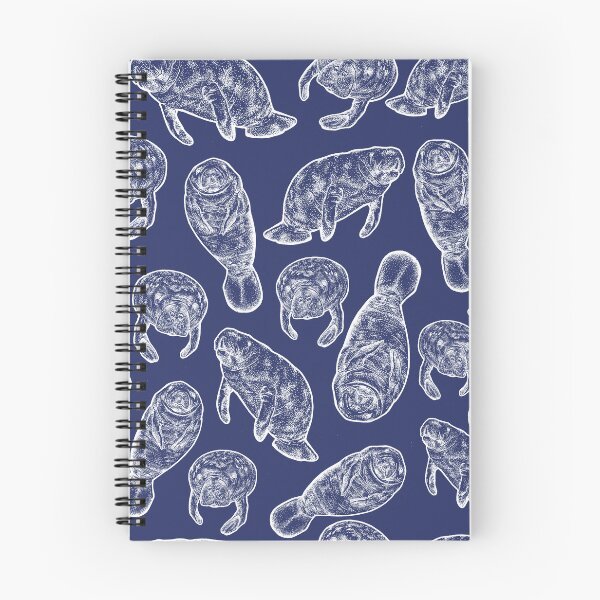 Item preview, Manatees - Navy & White designed and sold by Elizabeth Weglein.