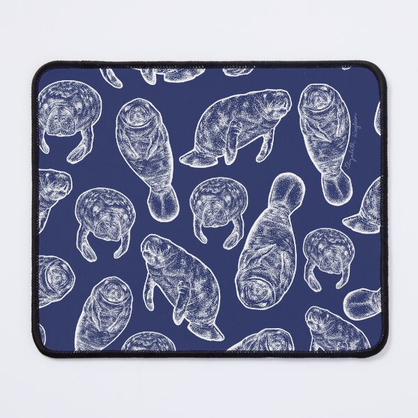 Item preview, Manatees - Navy & White designed and sold by Elizabeth Weglein.