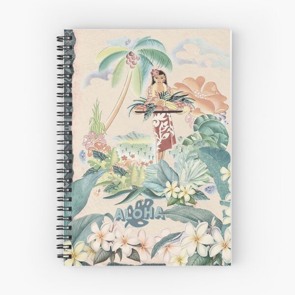 Item preview, Vintage Hawaiian Scrapbook Plumeria Aloha designed and sold by J Marielle Designs.
