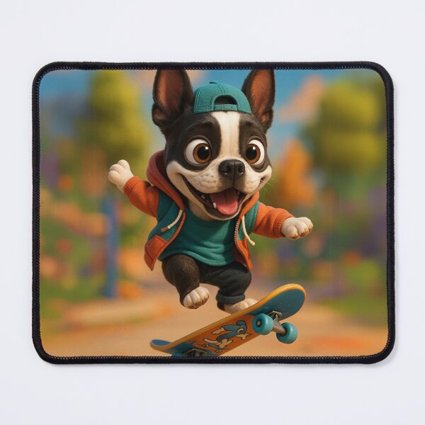 Item preview, Skater Boston Terrier designed and sold by Sillytoe.