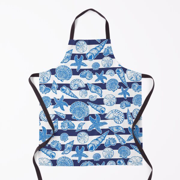 Item preview, Shells & Stripes - Nautical Navy designed and sold by Elizabeth Weglein.
