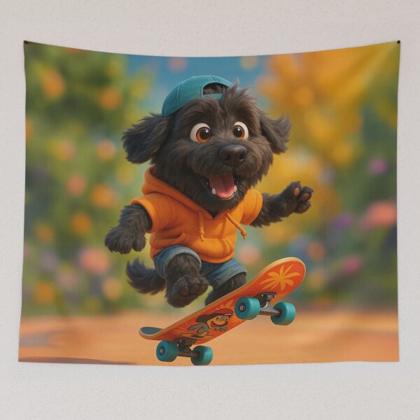 Item preview, Skater Bouvier Des Flandres designed and sold by Sillytoe.