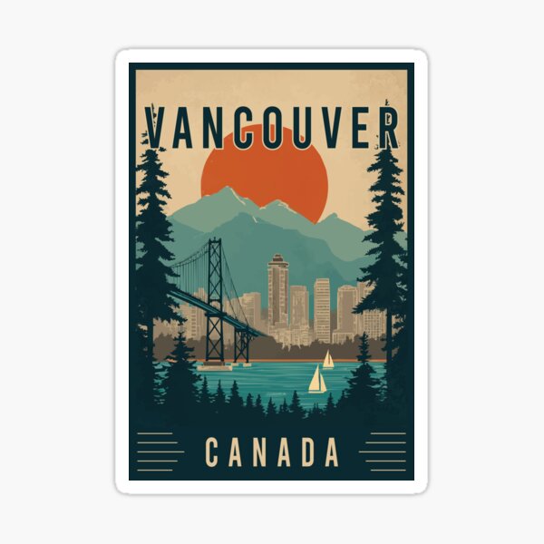 Item preview, Experience Pacific Northwest City Vancouver in Canada - Travel Art designed and sold by turtlestart.