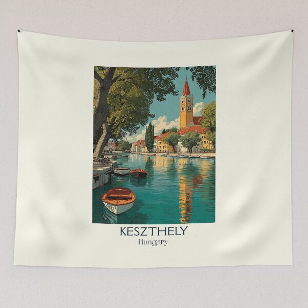 Item preview, Keszthely Hungary Palace Lake Design designed and sold by TuncGK.