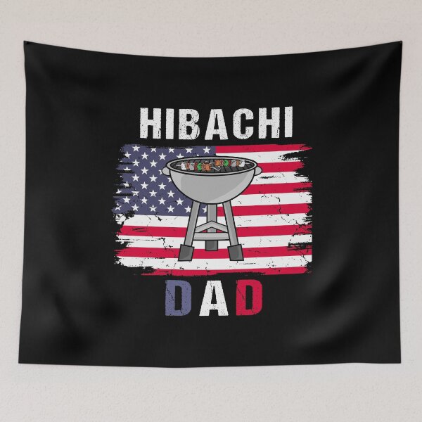 Item preview, Hibachi Dad American Flag Grill Hibachi designed and sold by DSWShirts.