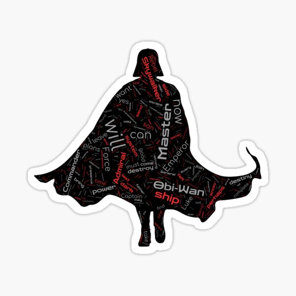 Item preview, Darth Vader Word Cloud designed and sold by SandyFeelings.