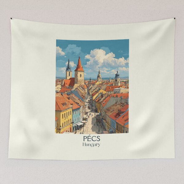 Item preview, Pécs Hungary Roman City Heritage Art designed and sold by TuncGK.