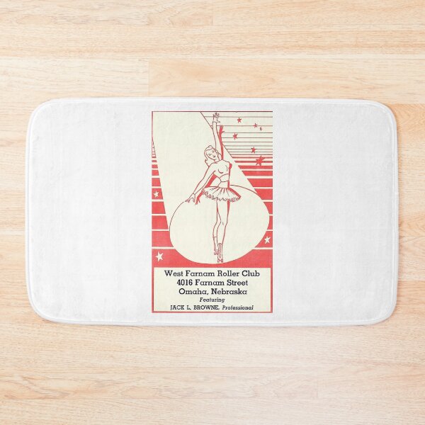 Item preview, West Farnam Roller Club Omaha Nebraska Roller Skating Rink Sticker Decal Label designed and sold by tislord.