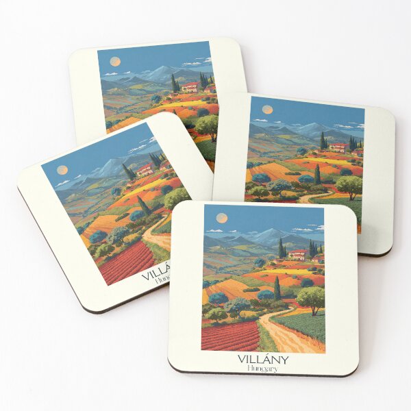 Item preview, Villány Hungary Red Wine Valley Art designed and sold by TuncGK.