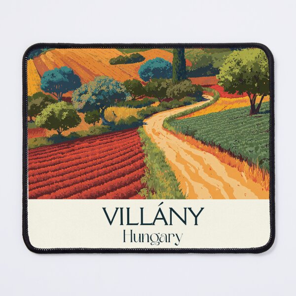 Item preview, Villány Hungary Red Wine Valley Art designed and sold by TuncGK.