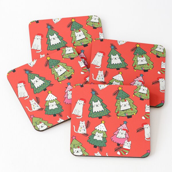 Item preview, Meowy Christmas Trees designed and sold by Loomandlorebyh.
