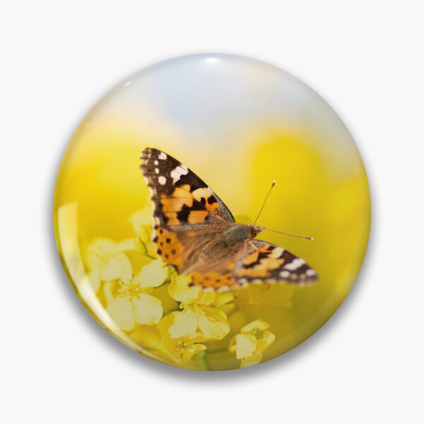 Item preview, Butterfly in a rapeseed field designed and sold by wildwunderwege.