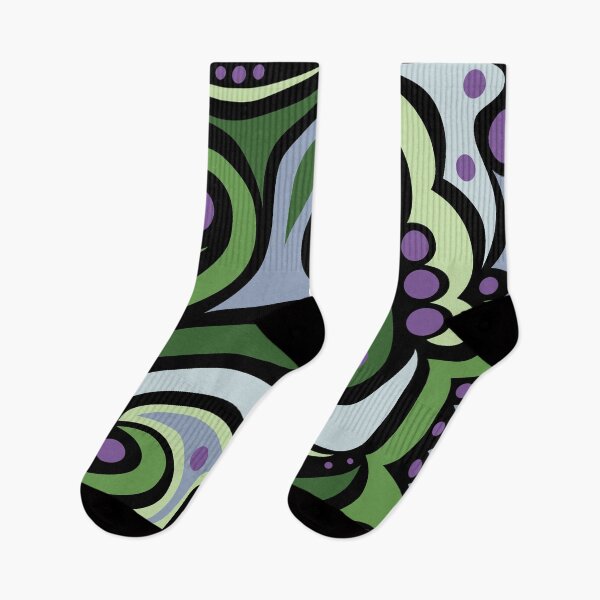 Item preview, Purples and Greens Abstract with black background designed and sold by VirgoArtStu.
