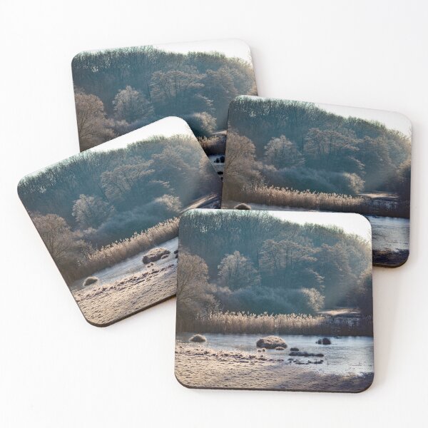 Item preview, Sunrise at the Bieberdamm in winter designed and sold by wildwunderwege.