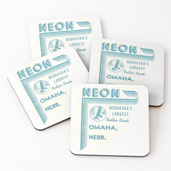 Item preview, Neon Roller Rink Omaha Nebraska Roller Skating Rink Sticker Decal Label designed and sold by tislord.