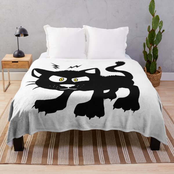 Item preview, a suspicious little black cat... beware of his revenge, black and white drawing designed and sold by fifou96.