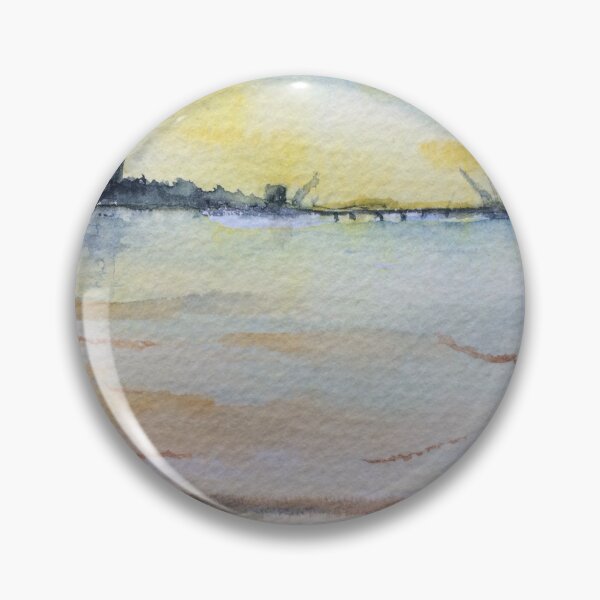Item preview, Impressionist watercolour painting of Montrose Scotland from Old Montrose  designed and sold by Dwyte2U2.