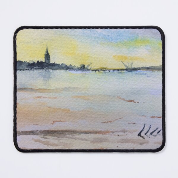 Item preview, Impressionist watercolour painting of Montrose Scotland from Old Montrose  designed and sold by Dwyte2U2.