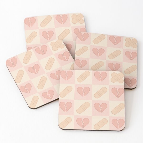 Item preview, Broken Hearts and Bandages Pastel Pattern designed and sold by Owcomm.