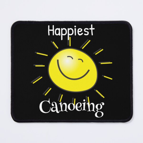 Item preview, Happiest Canoeing – Bright Yellow Grin designed and sold by RedDogStudio.
