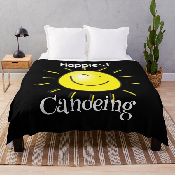 Item preview, Happiest Canoeing – Bright Yellow Grin designed and sold by RedDogStudio.