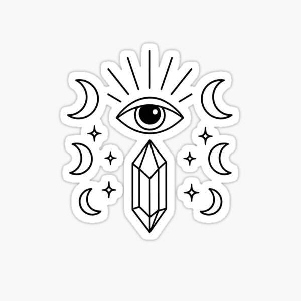 Item preview, Spiritual Eye & Crystal designed and sold by Mood Suply.