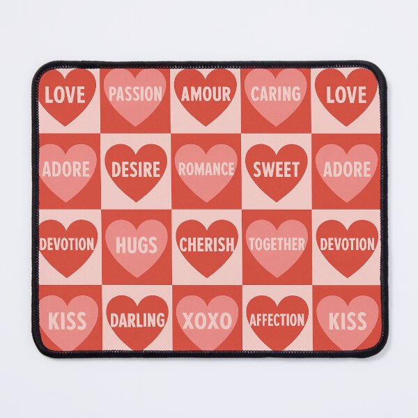 Item preview, Words of Love Hearts Pattern designed and sold by Owcomm.