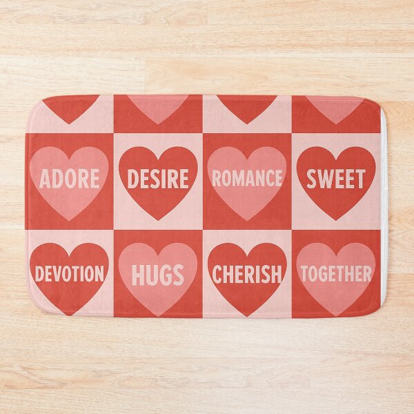 Item preview, Words of Love Hearts Pattern designed and sold by Owcomm.