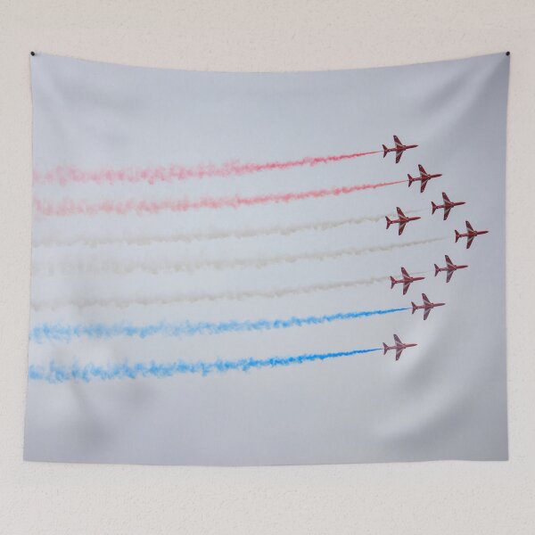 Item preview, Red Arrows colour smoke trails designed and sold by Aham Photos.
