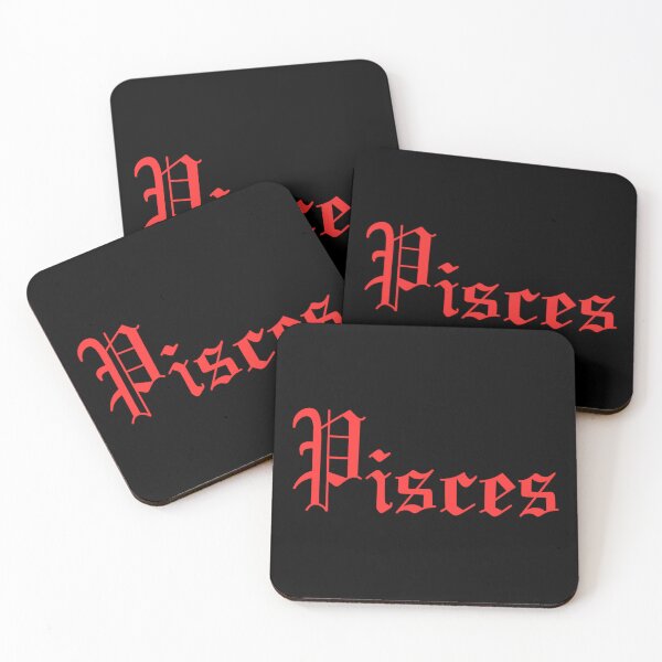 Artikelvorschau, Rote Fische-Sternzeichen-Altenglisch-Schriftart – Gotische Astrologie Sticker entworfen und verkauft von aurenta.shop.
