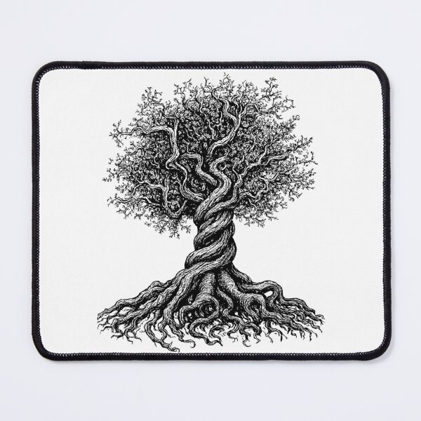 Item preview, Twisted Ancient Tree Illustration Design designed and sold by ArtfulWeave.