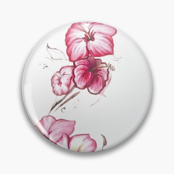Item preview, Pink Hibiscus Flower Sticker designed and sold by BASFARFASHION.