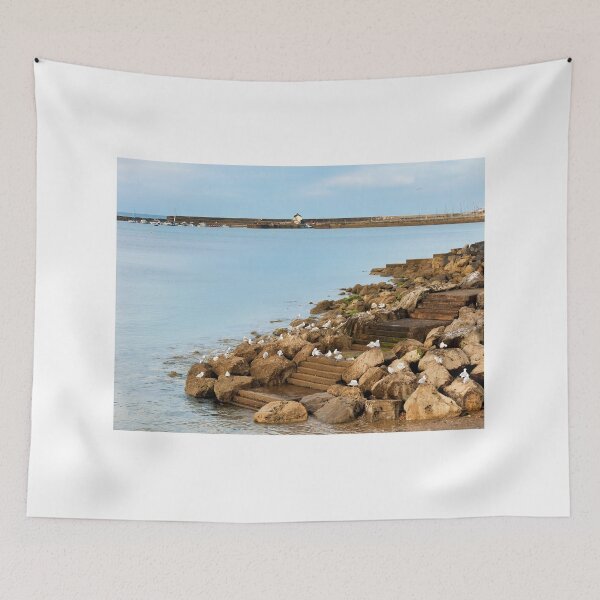 Item preview, A View Towards the Harbour at Lyme Regis designed and sold by Dorset Girl.