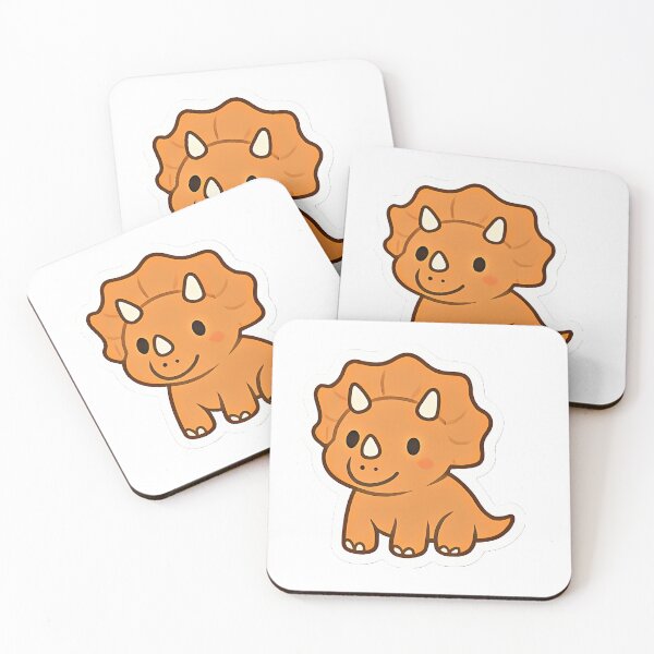 Item preview, Cute orange triceratops designed and sold by Orethysa.