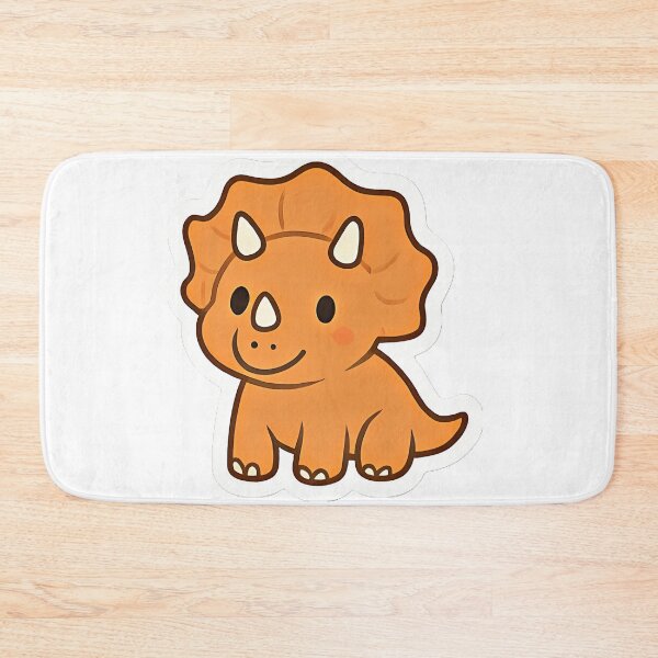 Item preview, Cute orange triceratops designed and sold by Orethysa.