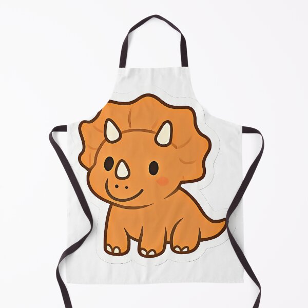 Item preview, Cute orange triceratops designed and sold by Orethysa.
