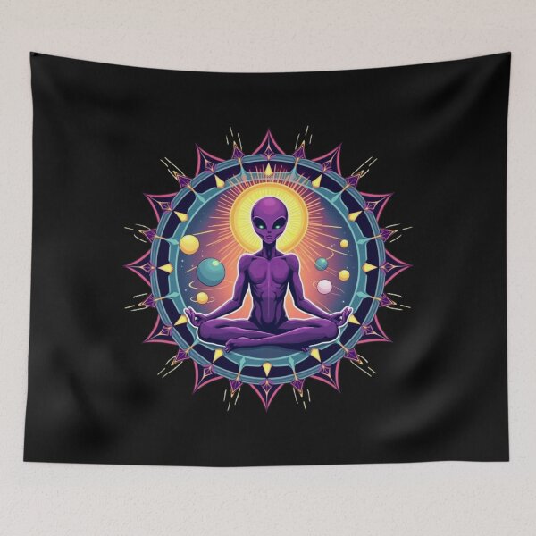 Item preview, ALIEN MEDITATING - MANDALA designed and sold by PSYNOVA.