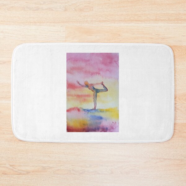 Artikelvorschau, Yoga-Krieger in abstraktem, impressionistischem Aquarell entworfen und verkauft von Dwyte2U2.