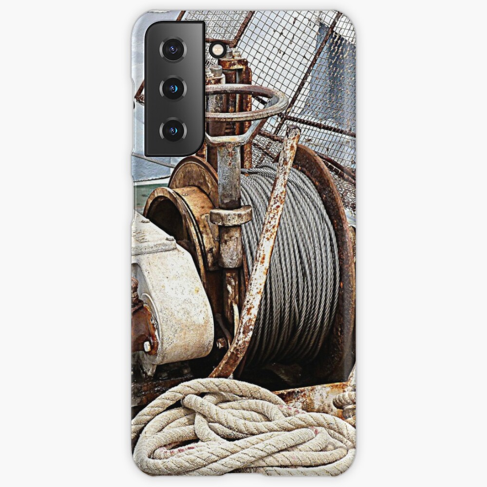 Fishing Boat Winch Greeting Card for Sale by Woodie